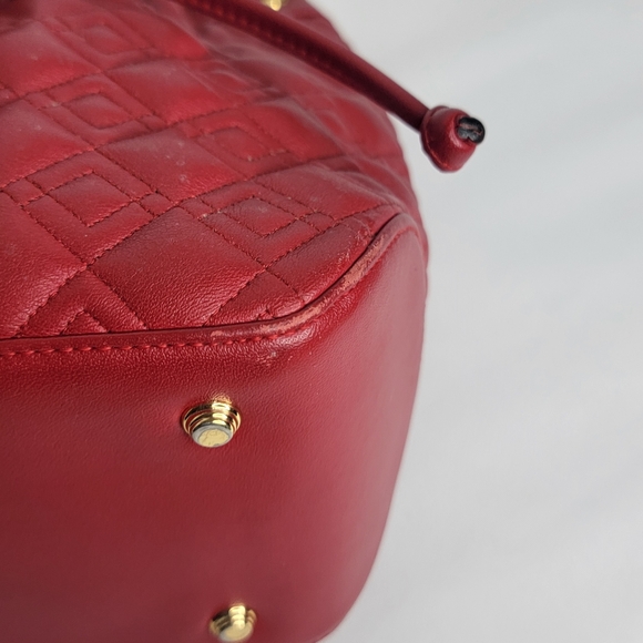 Renoma Paris SOFT Red Leather Bucket Bag P113 - Picture 10 of 10